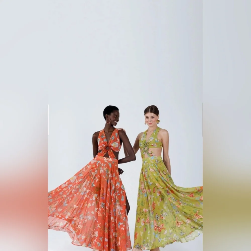 NWT My Beachy Side Begonia Cut-Out Dress Size Medium - Picture 3 of 11